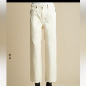 Khaite Abigail Jean in Ivory, size 25